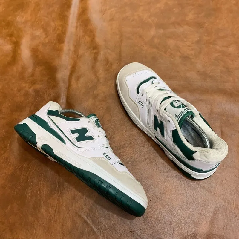 New Balance Streetwear Sportswear Sneakers Pria white green photo 1