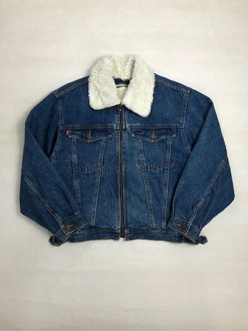 Japanese brand Streetwear Y2K Denim jacket Pria blue photo 1