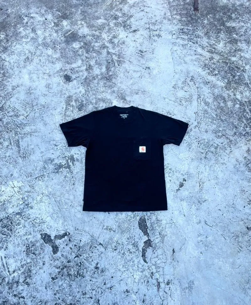 Carhartt Skater T-shirt Pria black orange photo 1