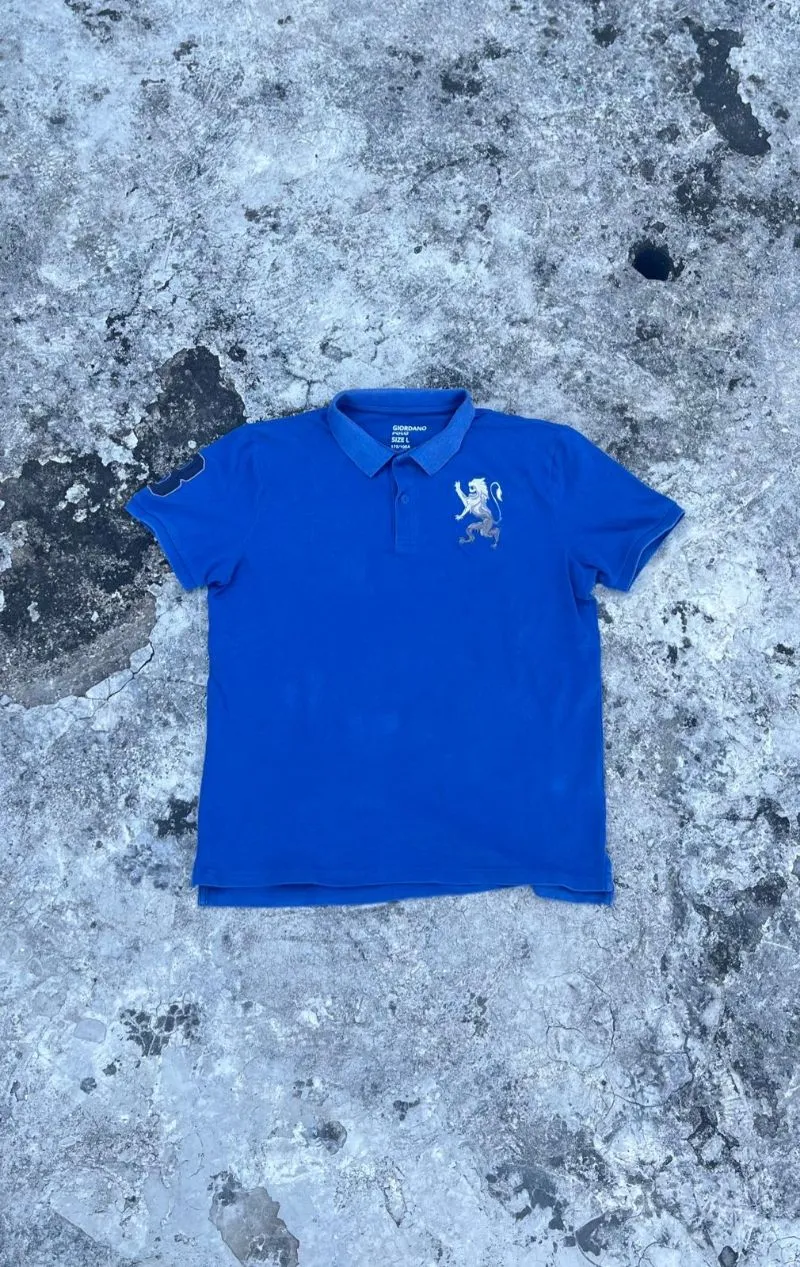 Giordano Luxury Polo shirt Pria blue photo 1