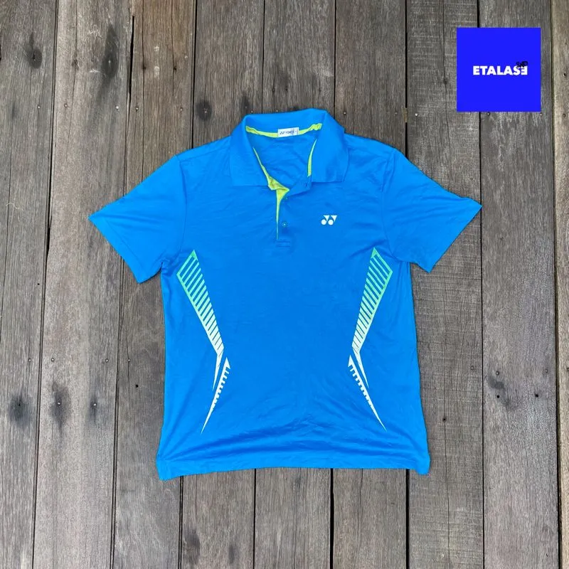 Yonex Vintage Sportswear T-shirt Pria blue yellow photo 1