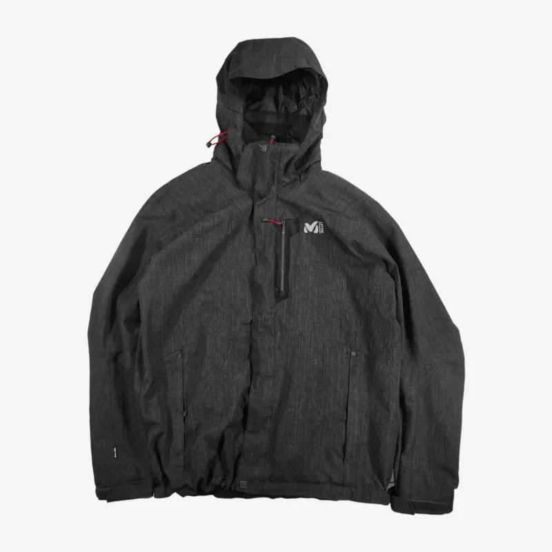 Gorpcore Windbreaker Pria black gray photo 1