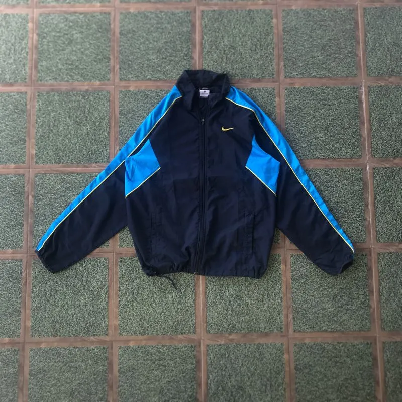 Nike Vintage Y2K Windbreaker Pria black blue photo 1