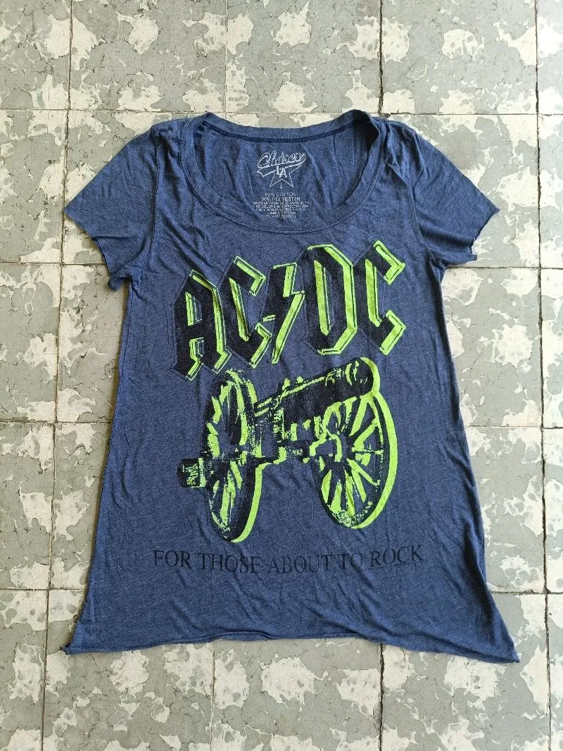 AC/DC Vintage Lolita T-shirt Wanita blue photo 1
