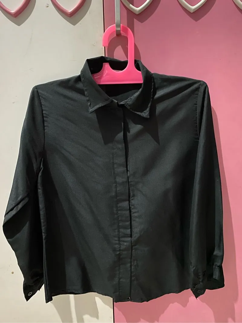 Casual Shirt Wanita black photo 1