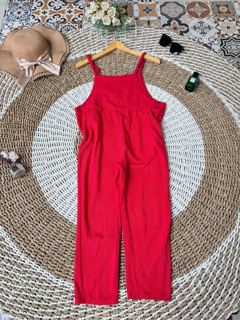 Casual Jumpsuit Wanita red photo 1