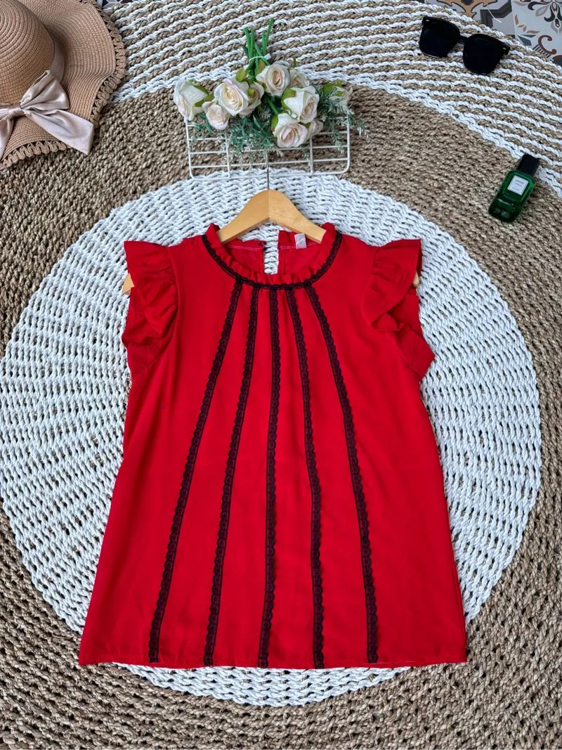 Casual Blouse Wanita red photo 1
