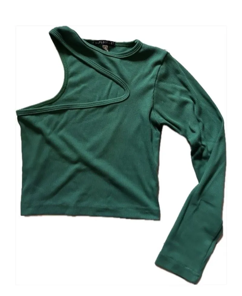 Y2K Lolita T-shirt Wanita green photo 1