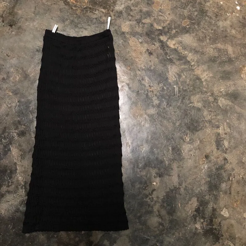 Hiroko Koshino Casual Maxi skirt Wanita black photo 1