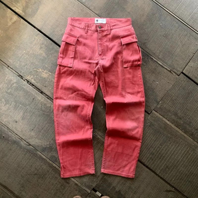Japanese brand Vintage Streetwear Casual pants Pria red photo 1