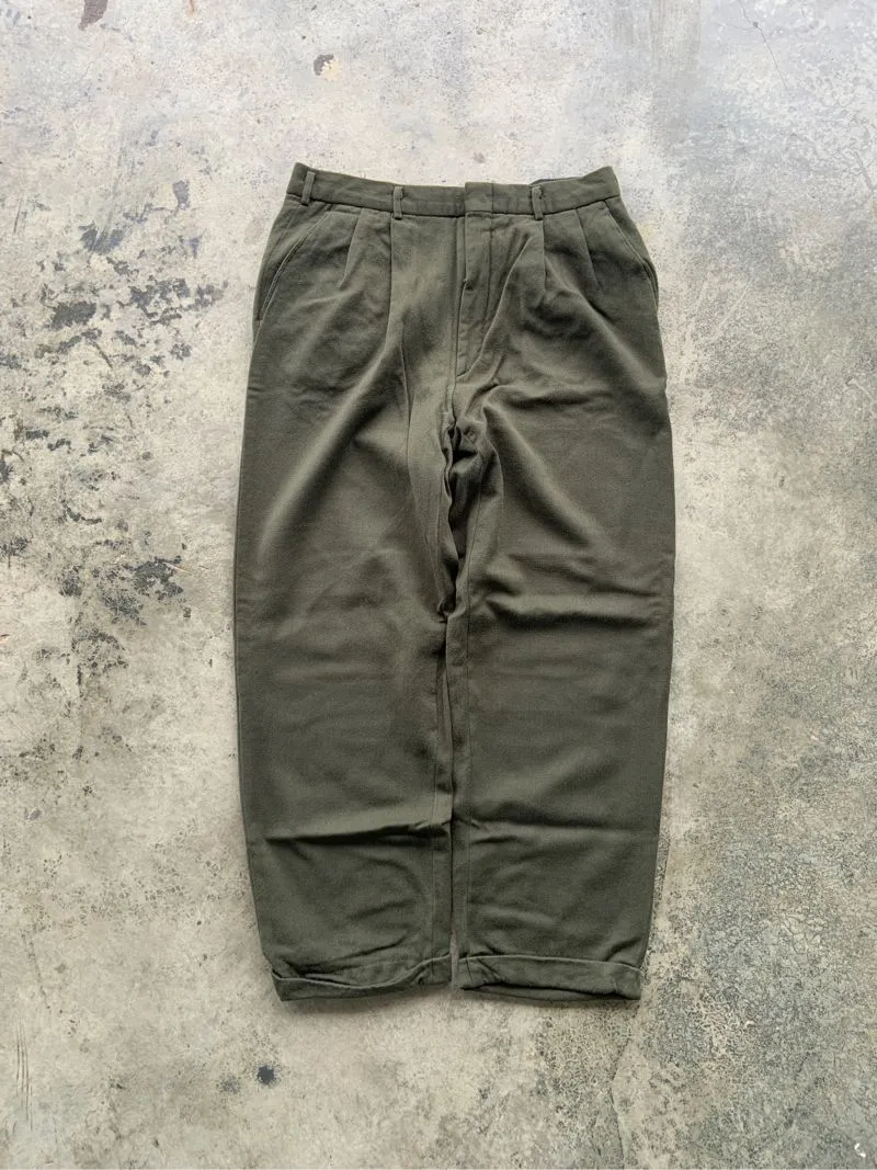 Japanese brand Indie Casual Casual pants Pria green photo 1