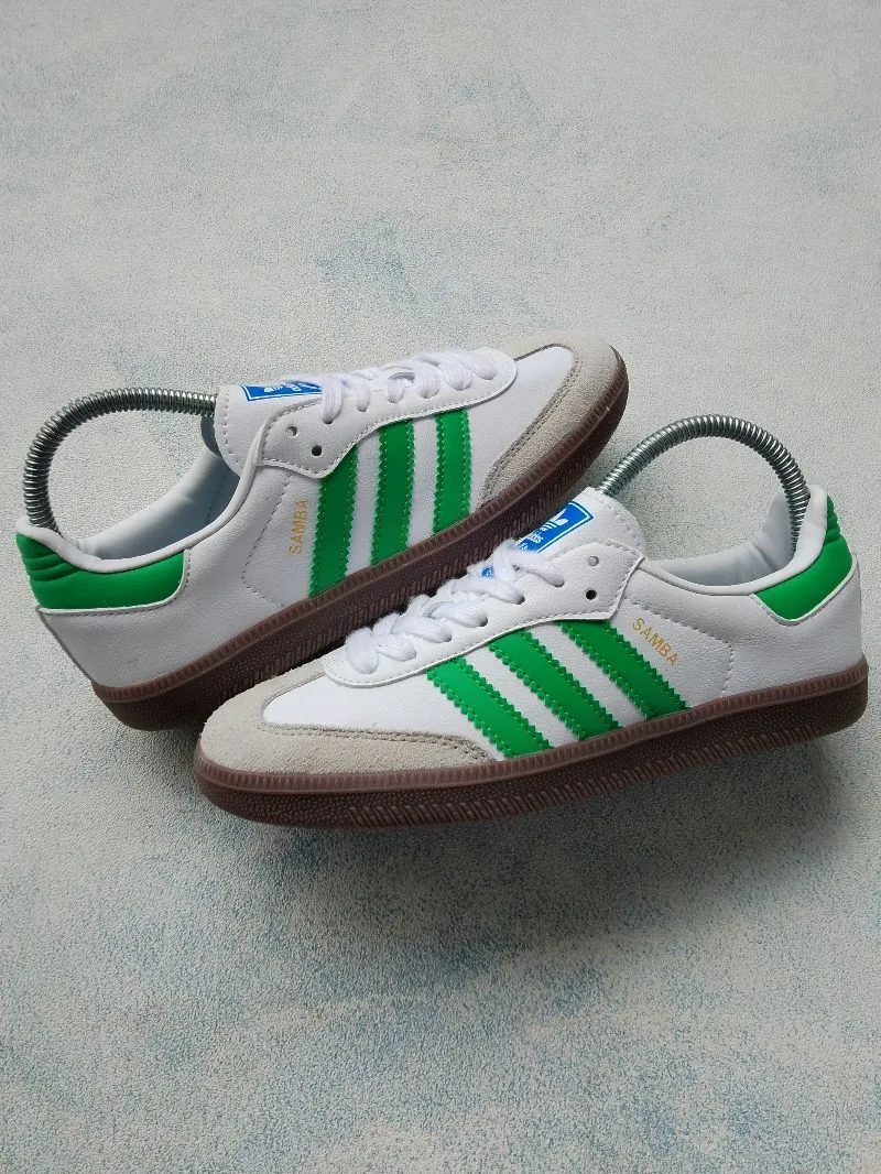 Adidas Casual Sneakers Wanita white green photo 1
