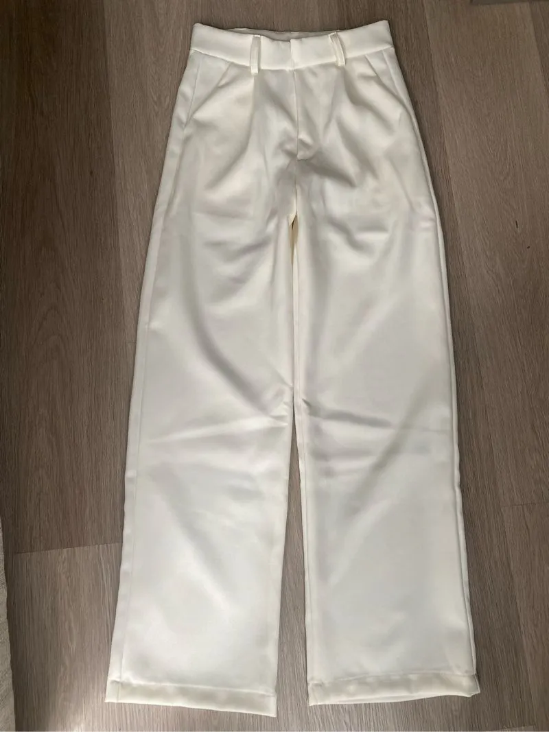 Casual Casual trouser Wanita white photo 1