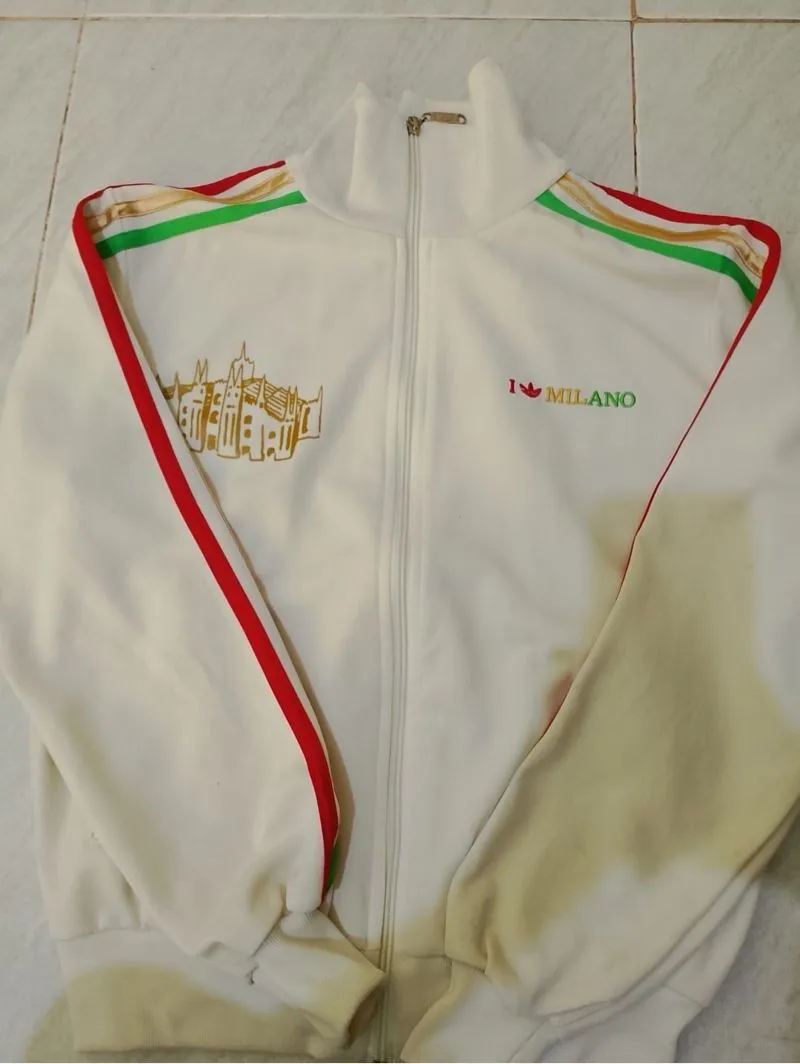 Adidas Casual Track jacket Pria cream photo 1