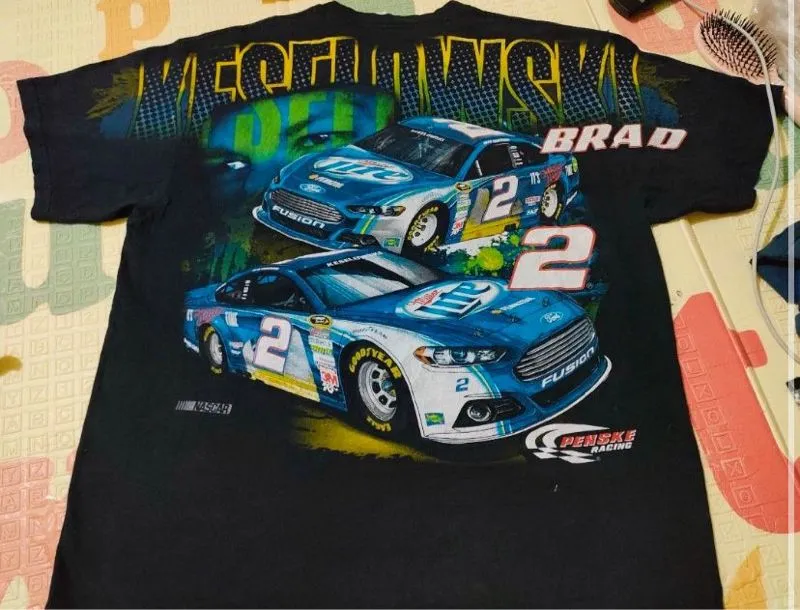 Chase Nascar Vintage T-shirt Pria black gray photo 1