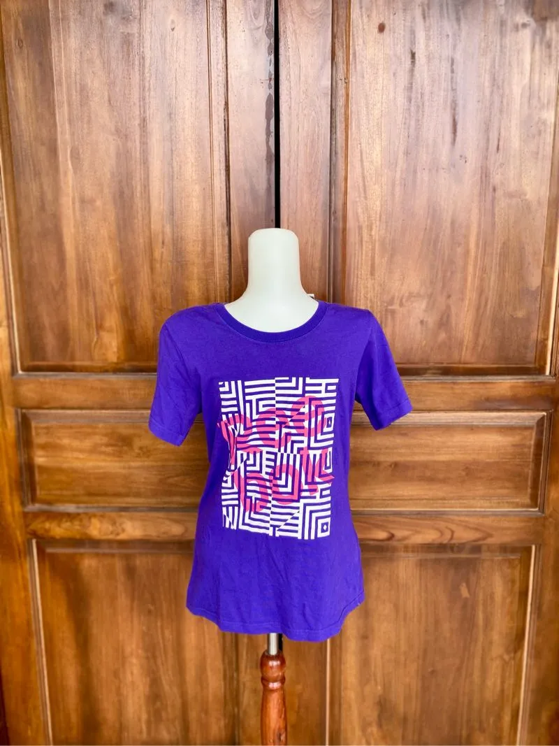 Reebok Vintage Casual T-shirt Pria purple photo 1
