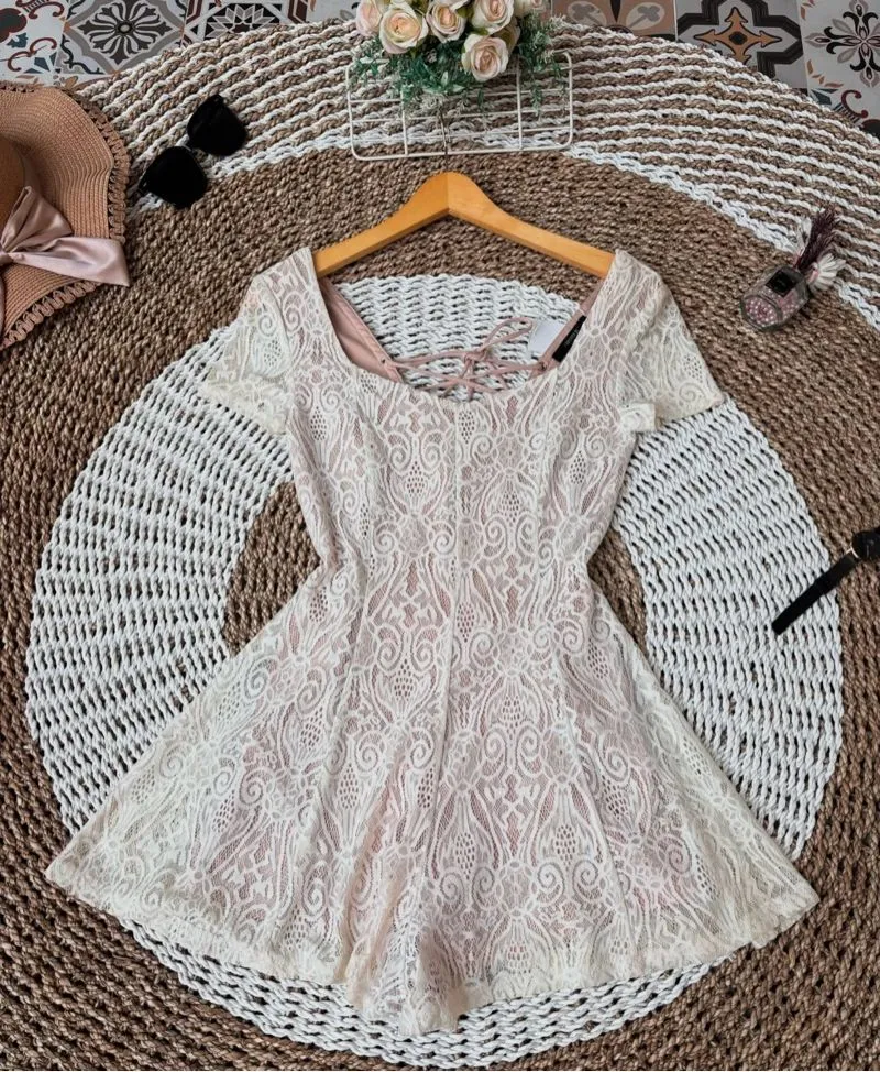 Forever 21 Coquette Casual dress Wanita white photo 1