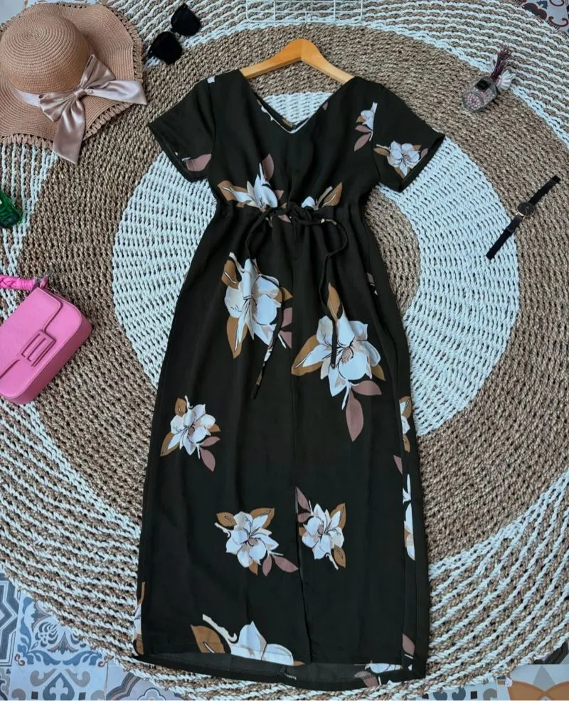 Luxury Casual Midi dress Wanita multicolor photo 1