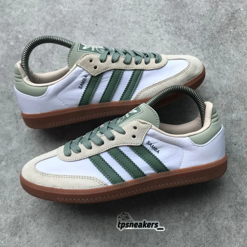 Adidas Casual Sneakers Wanita white green photo 1