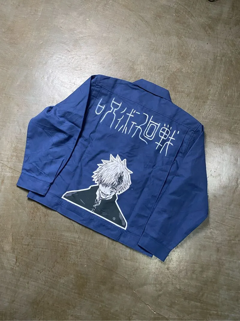 Streetwear Reworked Harrington jacket Pria navy photo 1