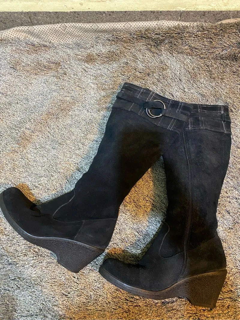 Luxury Lolita Knee high boots Wanita black photo 1