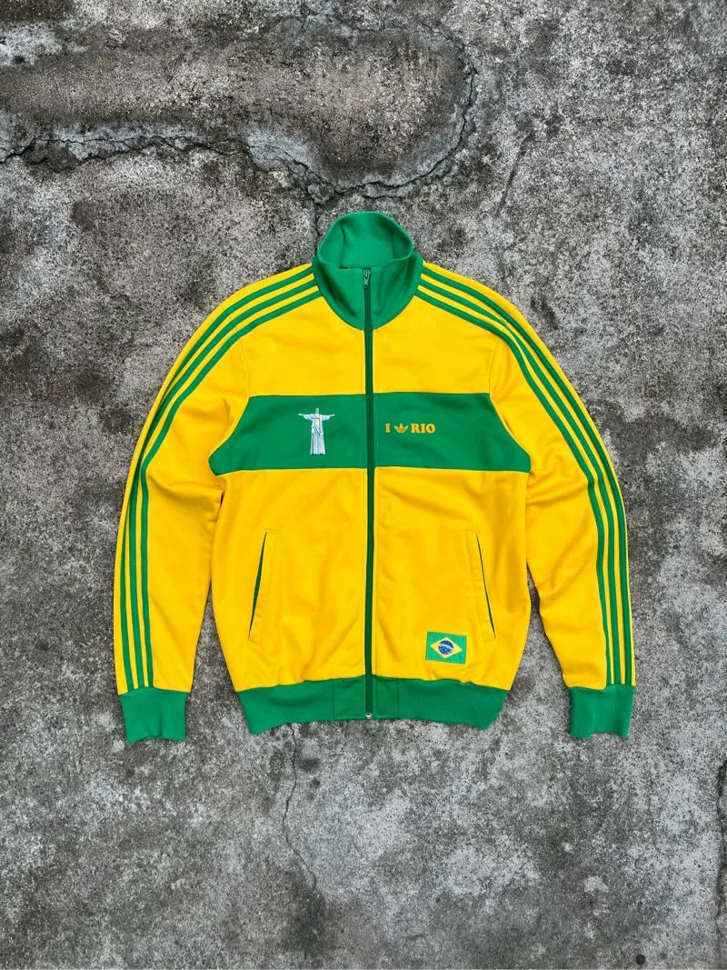 Adidas Vintage Casual Casual shirt Pria green yellow photo 1