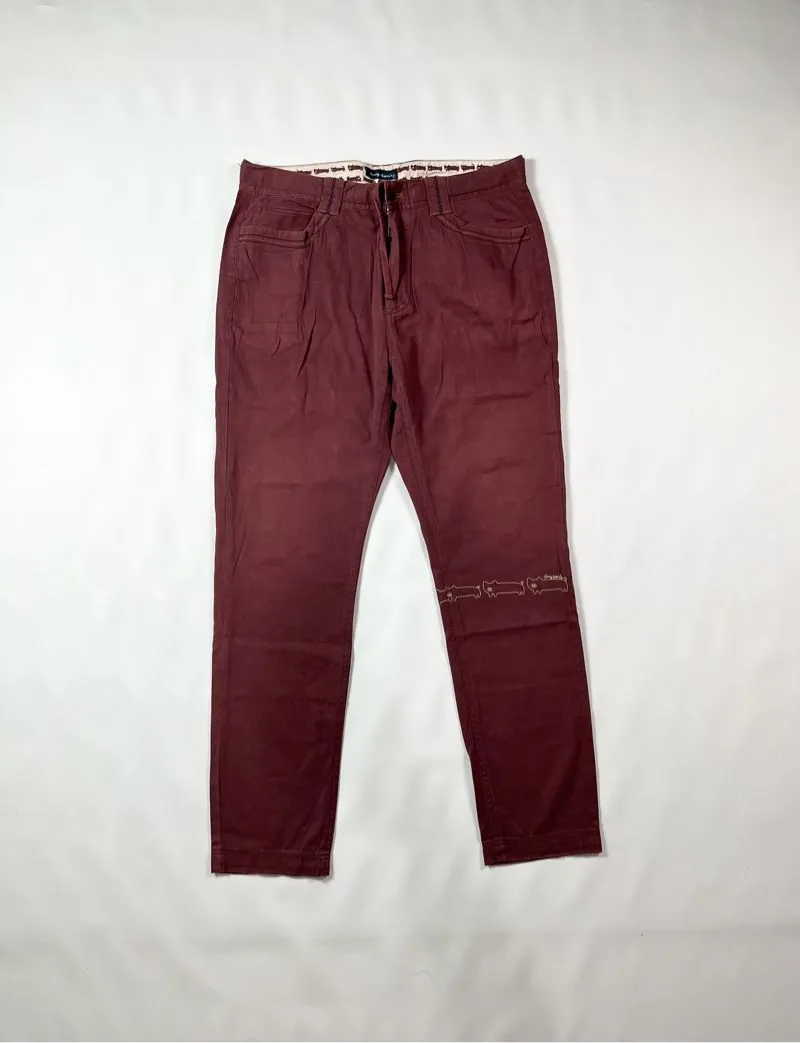 Japanese brand Avant Garde Casual Formal pants Pria burgundy photo 1