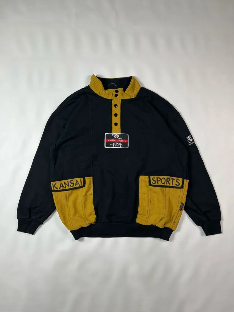 Kansai Yamamoto Vintage Y2K Bomber jacket Pria black photo 1