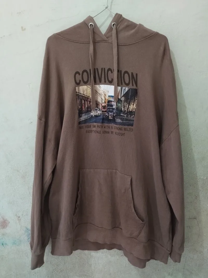 Streetwear Hoody Pria brown photo 1