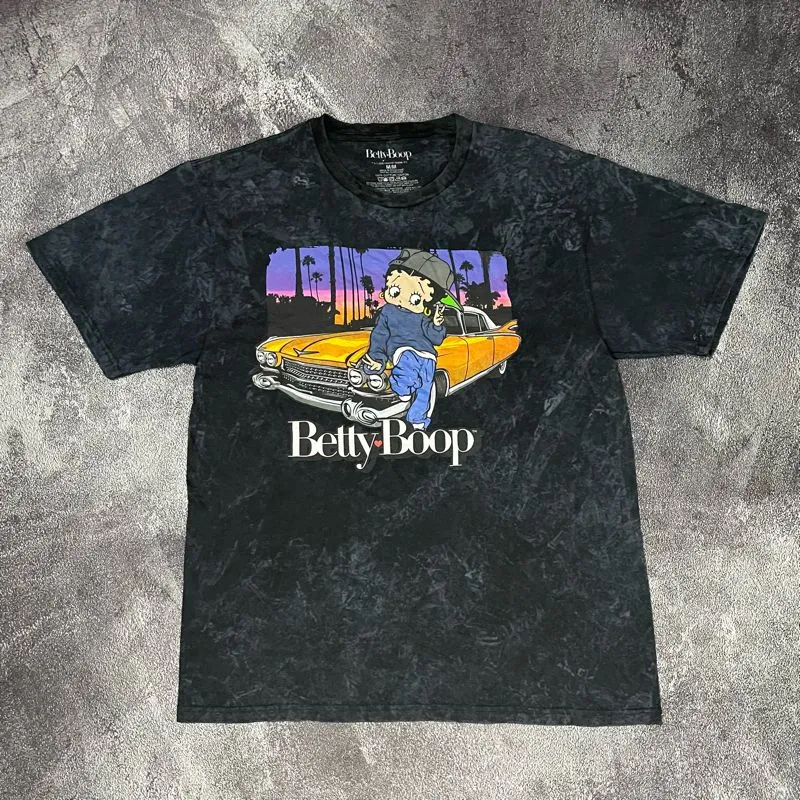Vintage T-shirt Pria white black photo 1