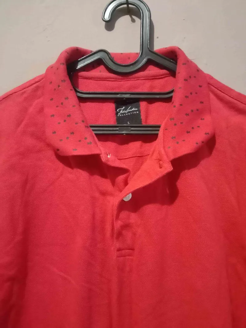 Casual Polo shirt Pria red photo 1