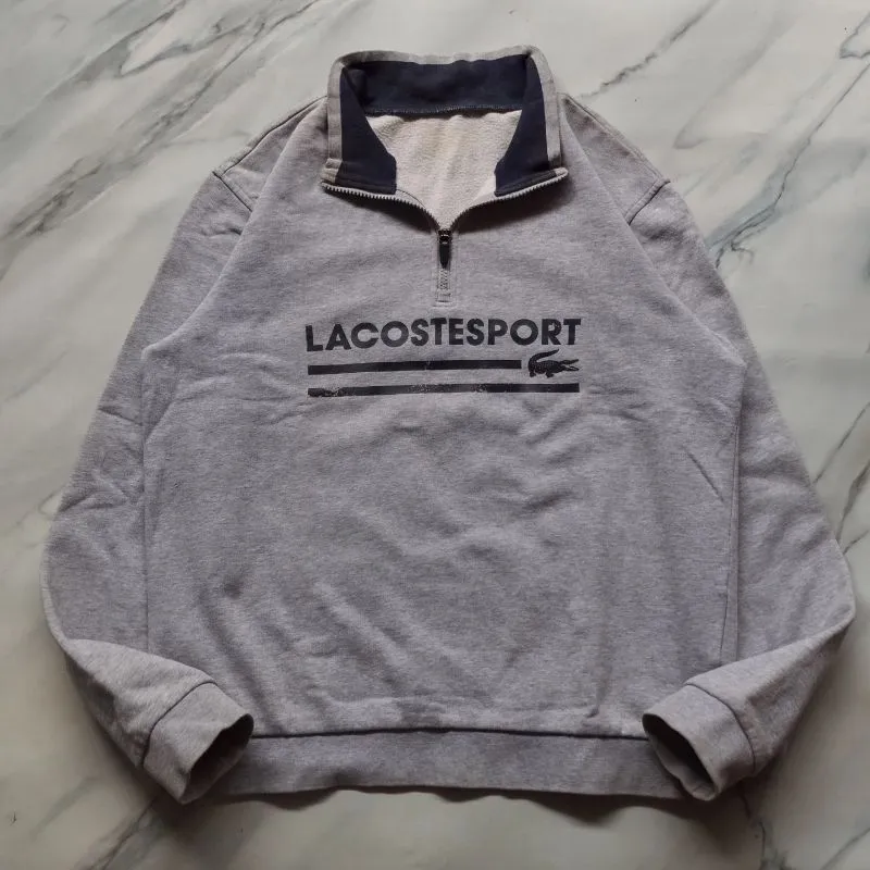 Lacoste Casual Sweatshirt Pria gray photo 1