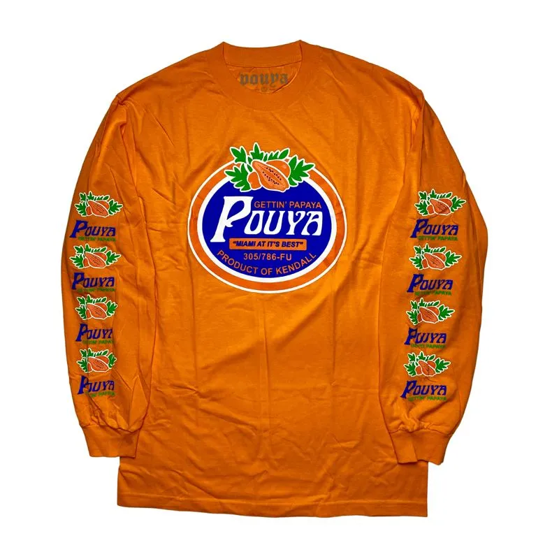 Streetwear Casual T-shirt Pria orange photo 1