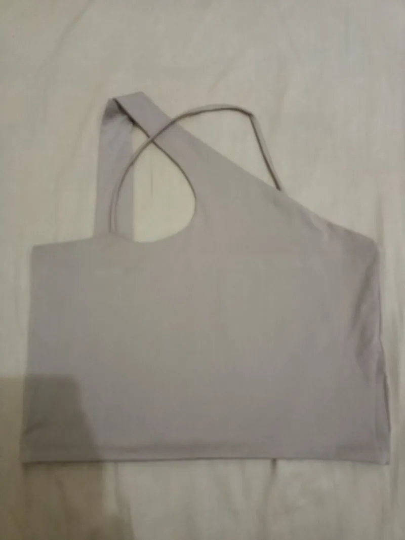 Avant Garde Minimalist Crop top Wanita tan photo 1