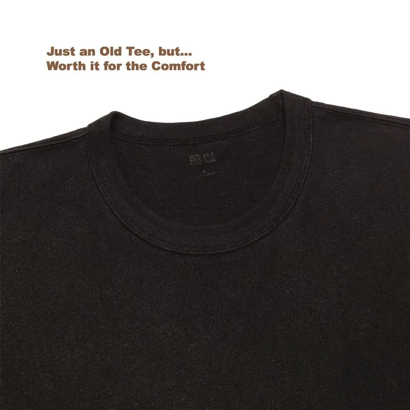Uniqlo Minimalist Casual T-shirt Pria black photo 1