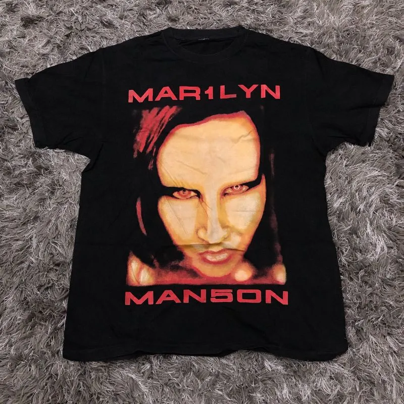 Streetwear Y2K T-shirt Pria red black photo 1
