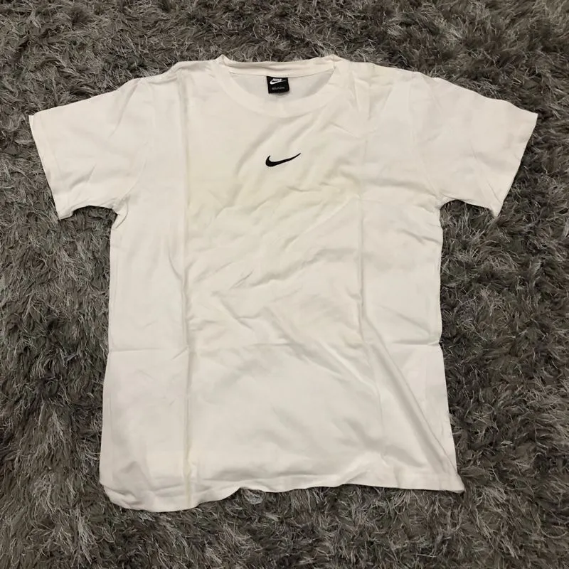 Nike Y2K T-shirt Pria white black photo 1