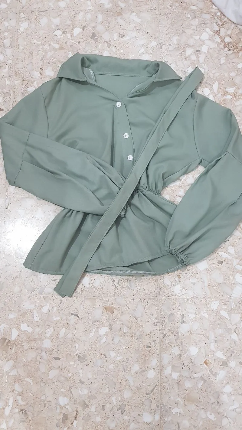 Coquette Casual Wanita white green photo 1