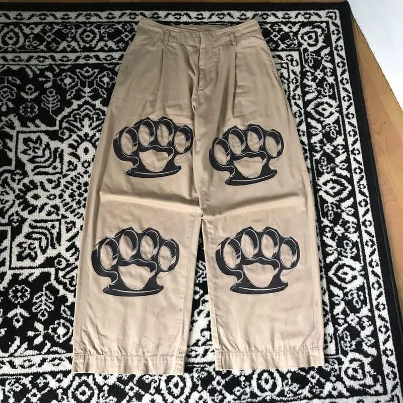Japanese brand Grunge Skater Jeans Pria cream photo 1