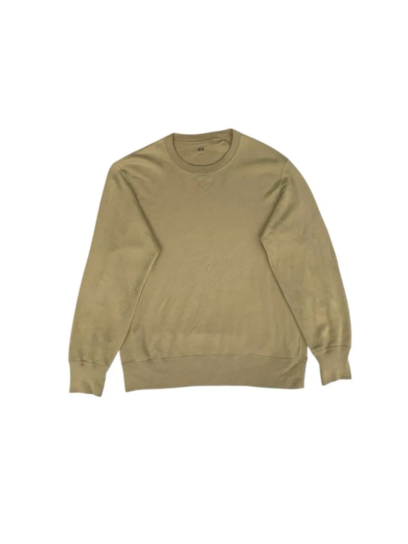 Uniqlo Vintage Casual Sweater Pria tan photo 1