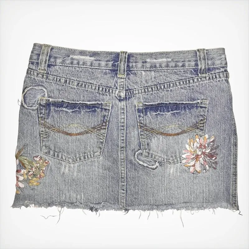 Abercrombie & Fitch Vintage Y2K Mini skirt Wanita blue photo 1