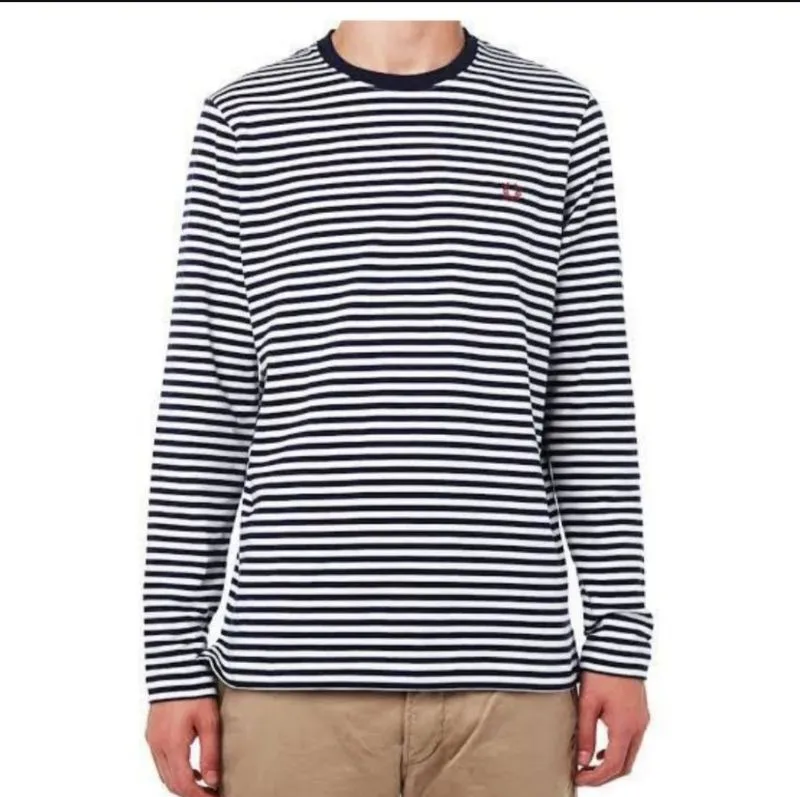 Fred Perry Luxury T-shirt Pria white navy photo 1