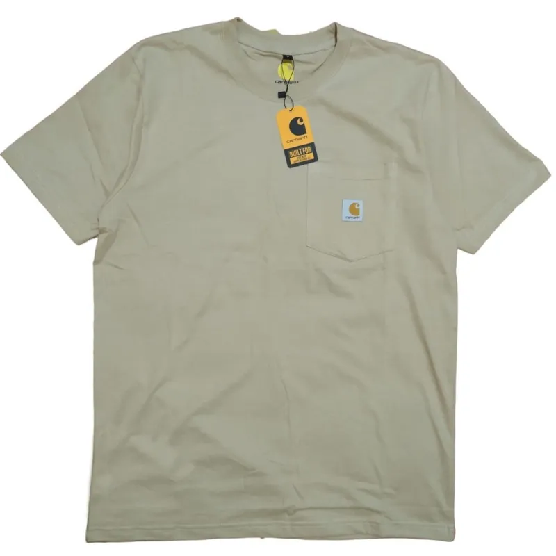 Carhartt Casual T-shirt Pria cream photo 1