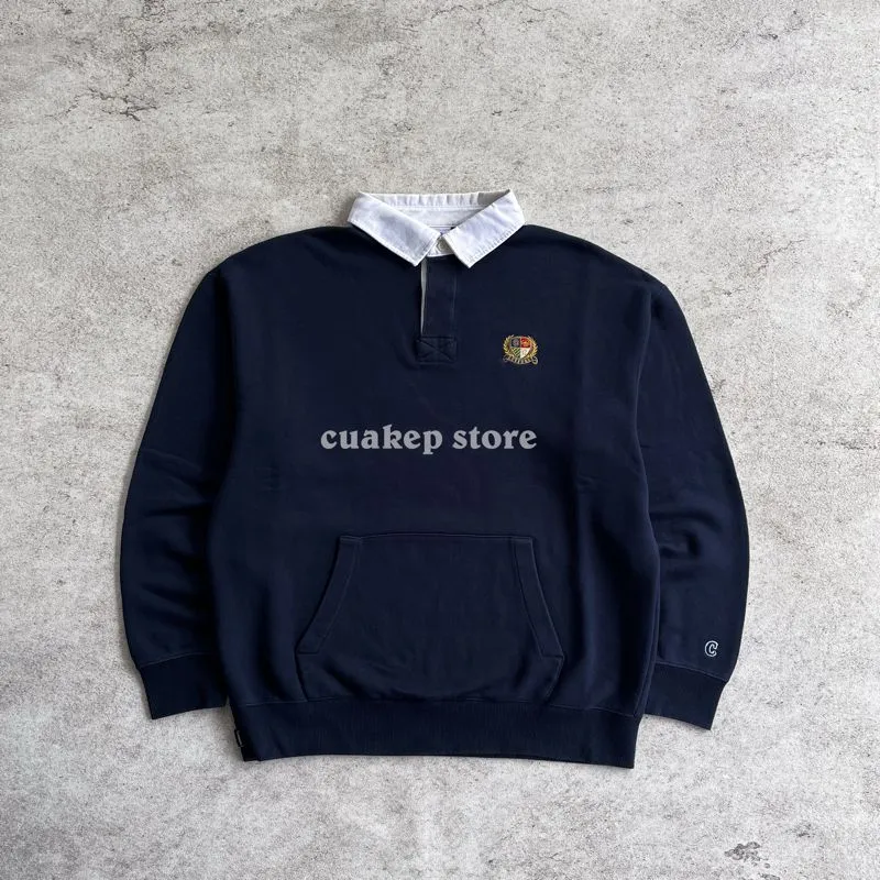 Covernat Streetwear Casual Polo shirt Pria navy photo 1