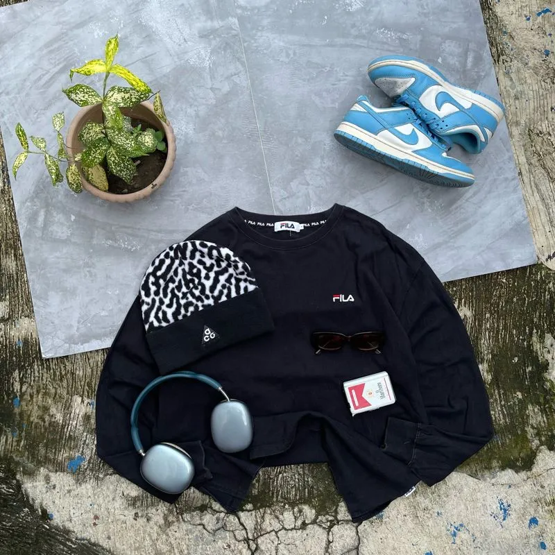 Fila Grunge Indie T-shirt Pria black photo 1