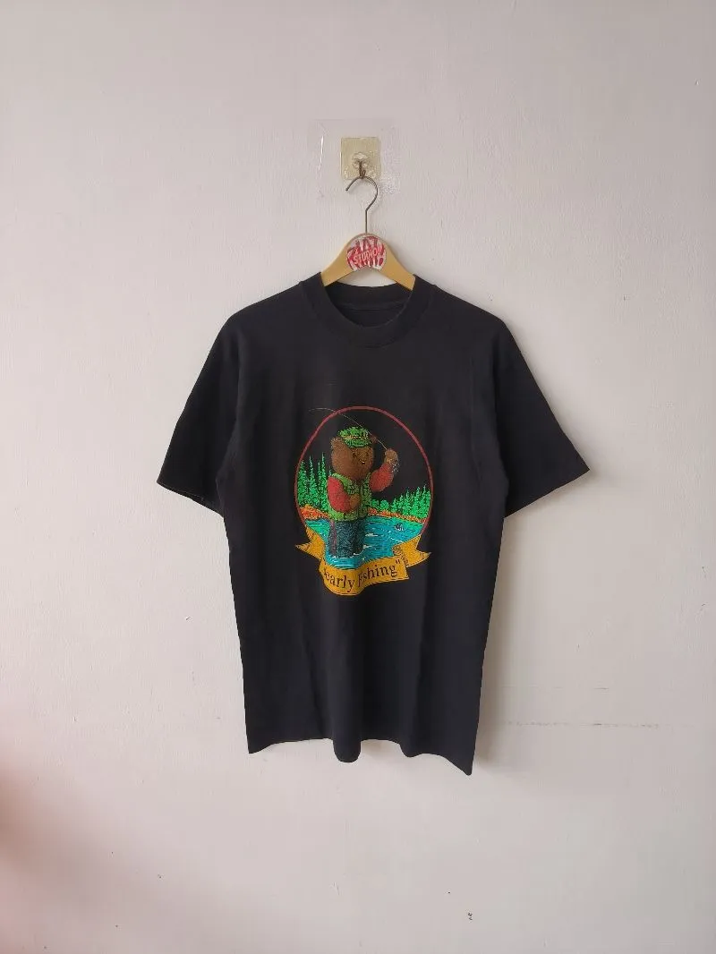 Fruit of the Loom Vintage T-shirt Pria black