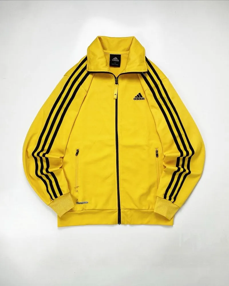 Adidas Vintage Casual Track jacket Pria black yellow photo 1