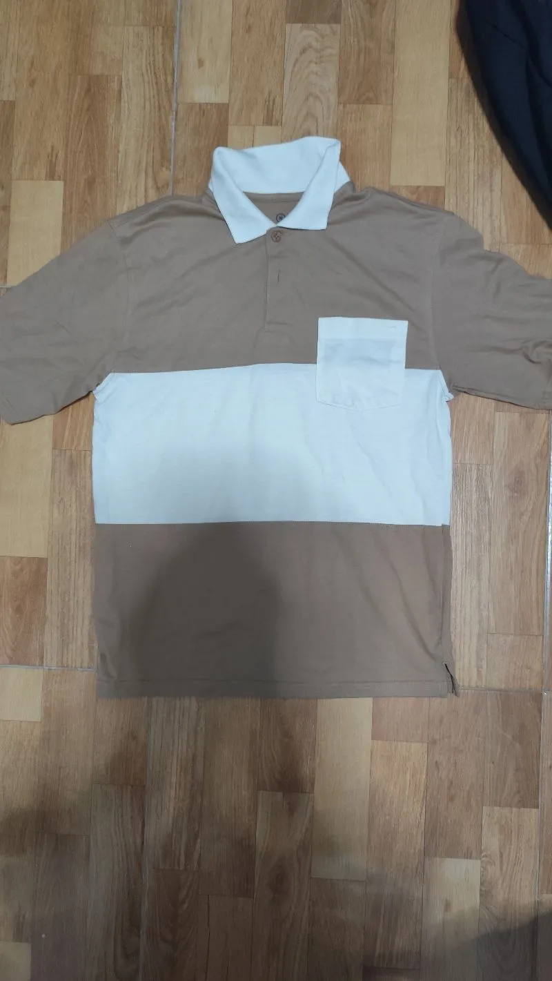 Nevada Minimalist Casual Polo shirt Pria tan photo 1