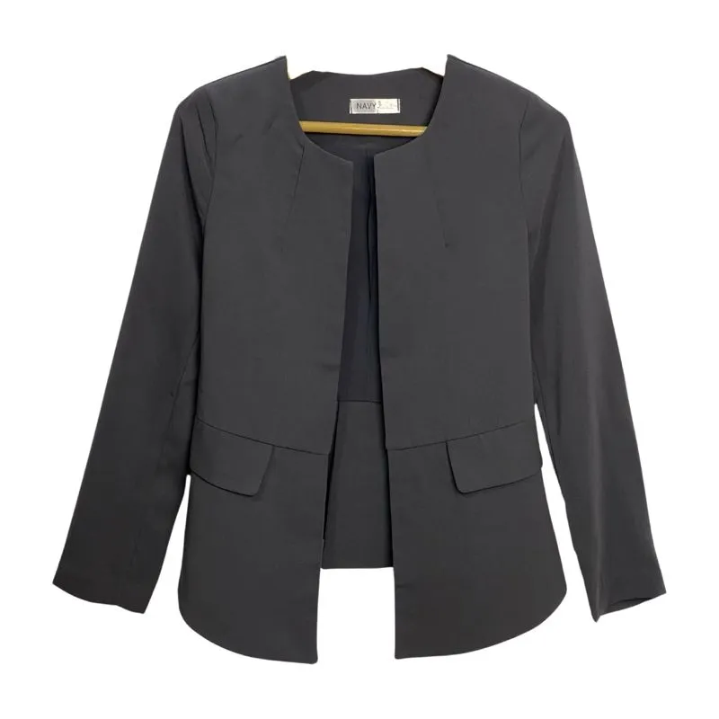 Minimalist Blazer Wanita gray photo 1