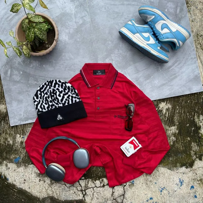 Dunlop Grunge Indie Polo shirt Pria red photo 1